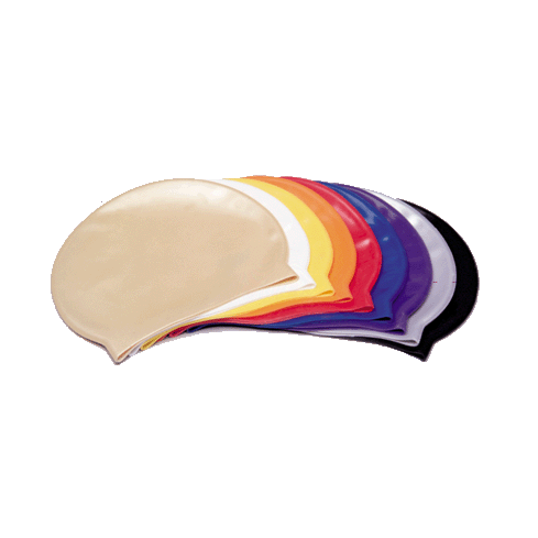 Solid color Silicone swim cap